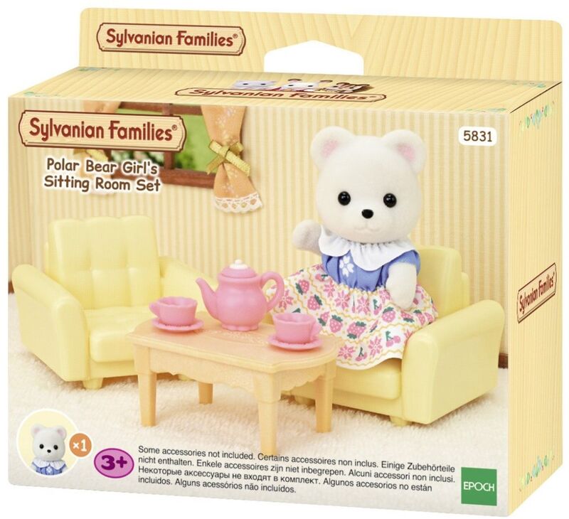 Sylvanian Families Polar Bear Girl's Sitting Room Set (5831) - φωτογραφία 2