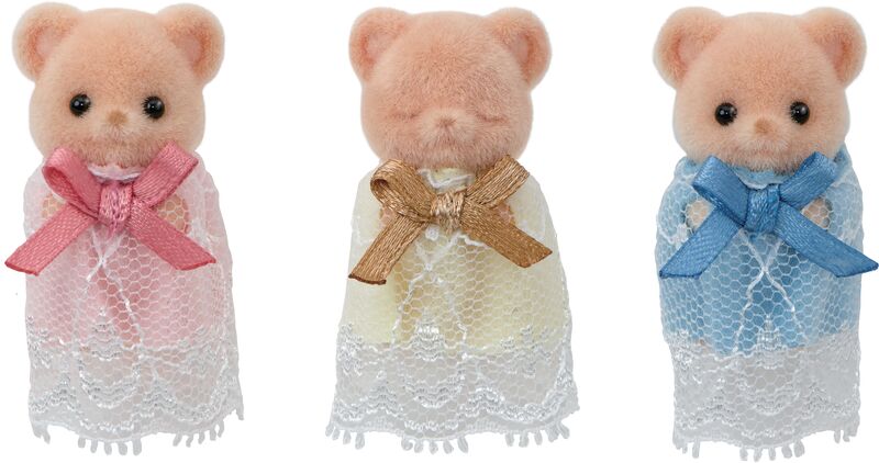 Sylvanian Families Biscuit Bear Sleepy Τρίδυμα Μωρά (5866) - φωτογραφία 3