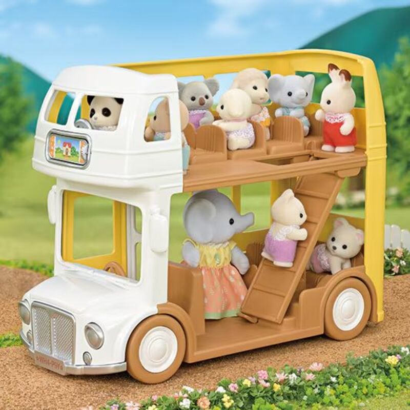 Sylvanian Families Διώροφο Λεωφορείο Βρεφονηπιακού Σταθμού (5879) - φωτογραφία 4