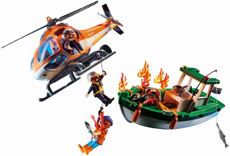 Playmobil Επιχείρηση Πυροσβεστικής-Διάσωση Στη Θάλασσα (70491)