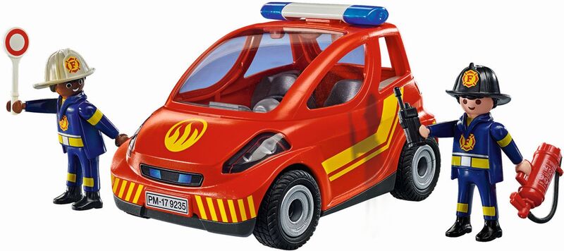 Playmobil Μικρό Όχημα Πυροσβεστικής Με Πυροσβέστες (71035)
