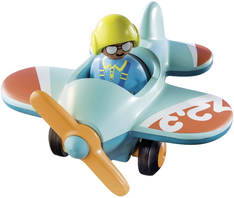 Playmobil 1.2.3 Πιλότος Με Αεροπλανάκι (71159)