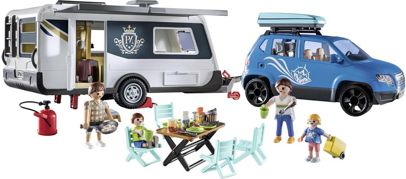 Playmobil Οικογενειακές Διακοπές Με Τροχόσπιτο Camping (71423)