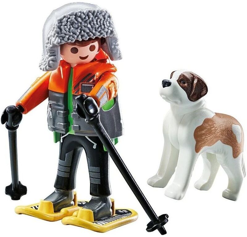 Playmobil Ορειβάτης Με Σκύλο Του Αγίου Βερνάρδου (71741)