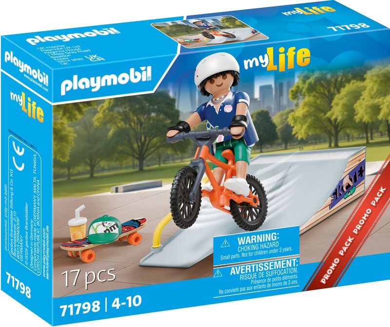 Playmobil Αγόρι Με Skateboard Και Ποδήλατο (71798) - φωτογραφία 2
