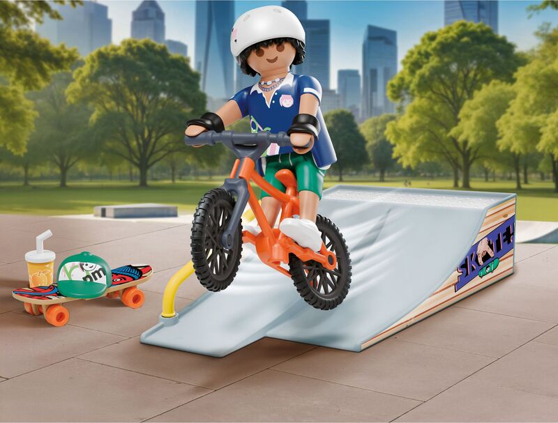 Playmobil Αγόρι Με Skateboard Και Ποδήλατο (71798) - φωτογραφία 3