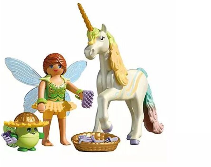 Playmobil Μονόκερος Με Πολύχρωμη Χαίτη Και Νεράϊδα (71840)