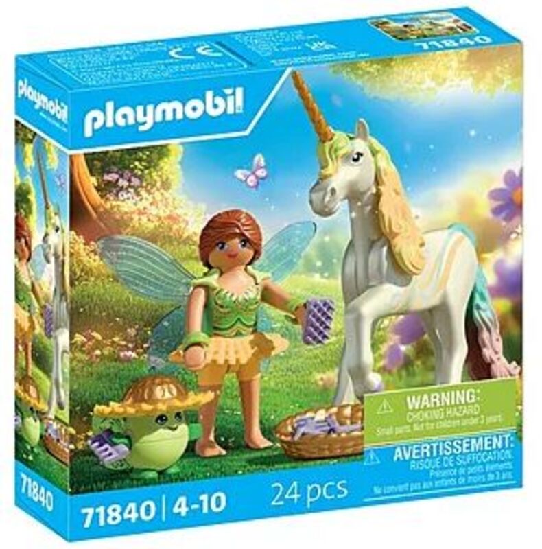 Playmobil Μονόκερος Με Πολύχρωμη Χαίτη Και Νεράϊδα (71840) φωτογραφία