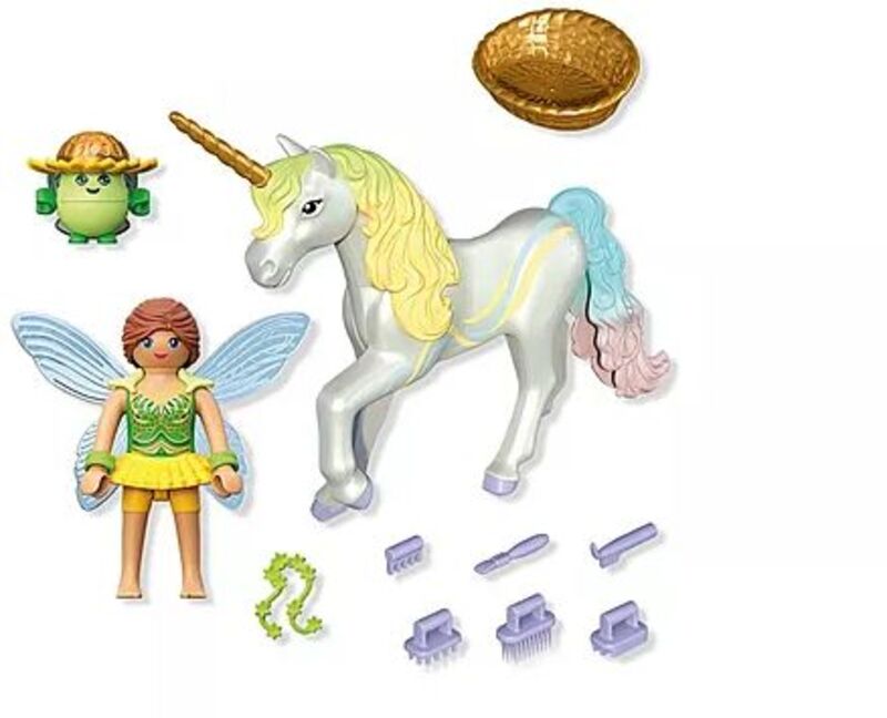 Playmobil Μονόκερος Με Πολύχρωμη Χαίτη Και Νεράϊδα (71840) φωτογραφία