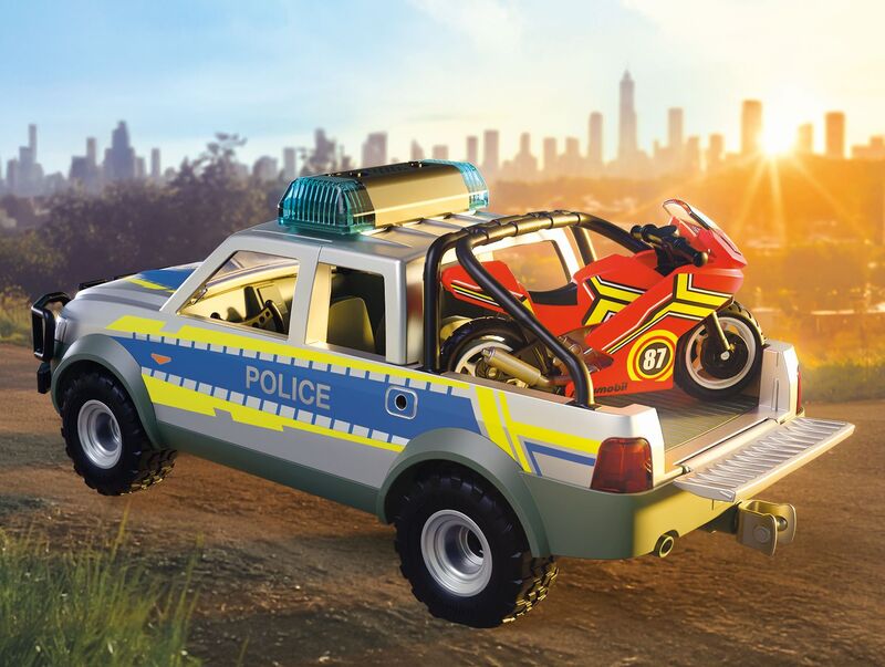 Playmobil® City Action - Αστυνομικό Όχημα Pickup – Μοτοσυκλέτα - 71875 - φωτογραφία 3