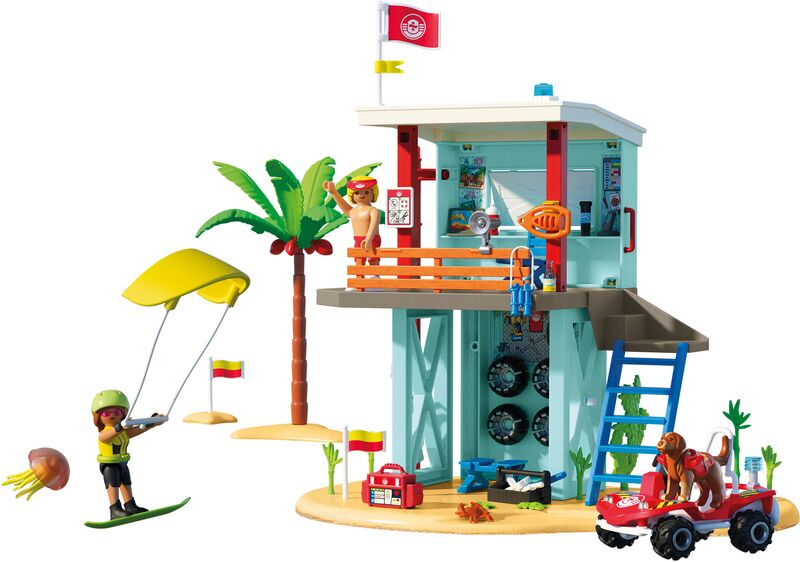 Playmobil Πύργος Ναυαγοσώστη Και Όχημα Παραλίας (71903)