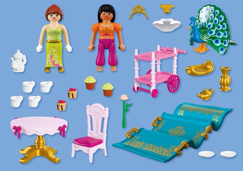 Playmobil® Princess - Βασιλική Τραπεζαρία Και Πριγκίπισσα Με Μαγικό Χαλί - 72054 - φωτογραφία 5