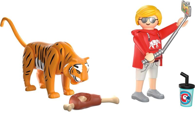 Playmobil Τίγρης Και Επισκέπτης Πάρκου (72089)