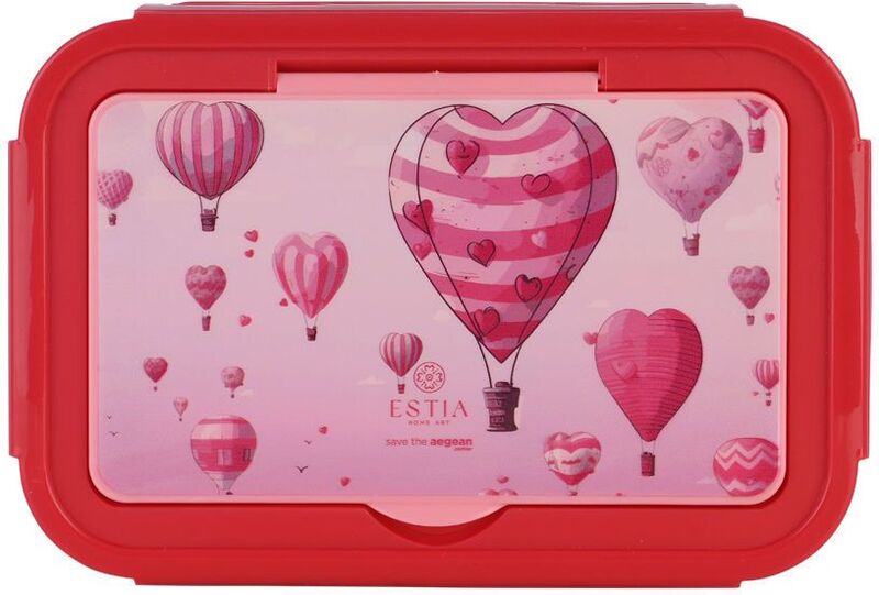 Estia Δοχείο Φαγητού Παιδικό 2 Διαμερισμάτων Με Κουτάλι/Πιρούνι Max Love Ascend (01-33712)