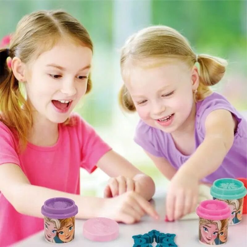 Frozen Κουβαδάκι Με 4 Βαζάκια Πλαστελίνης Και 8 Εργαλεία (1045-03602) φωτογραφία