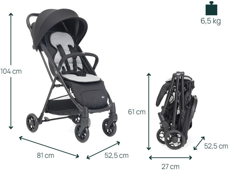 Chicco Καρότσι Taormina Charcoal (O06-87159-94) φωτογραφία