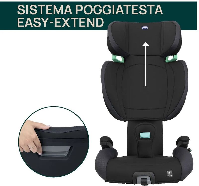 Chicco Κάθισμα Αυτοκινήτου Quizy I-Size Black (R03-87025-95-71) φωτογραφία