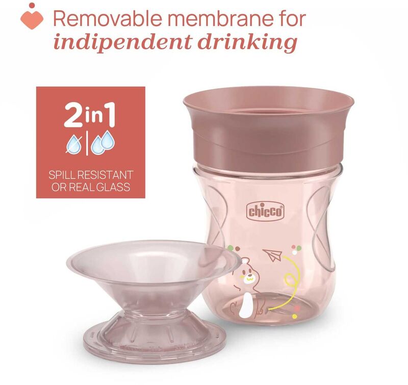 Chicco Κύπελλο Perfect 12μ+ Natural Ροζ (F04-06951-15) - φωτογραφία 6