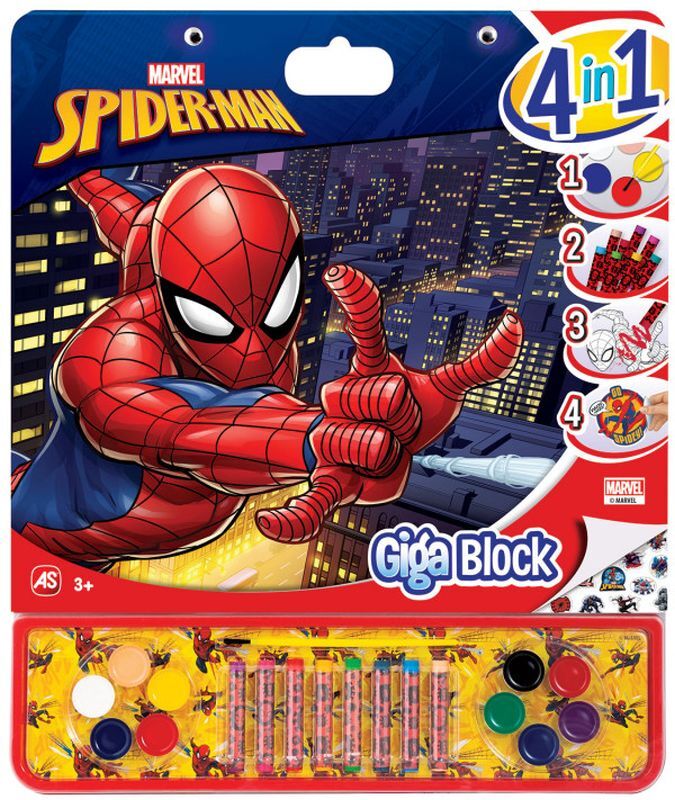 Spiderman 4 Σε 1 Σετ Ζωγραφικής (1023-62737)