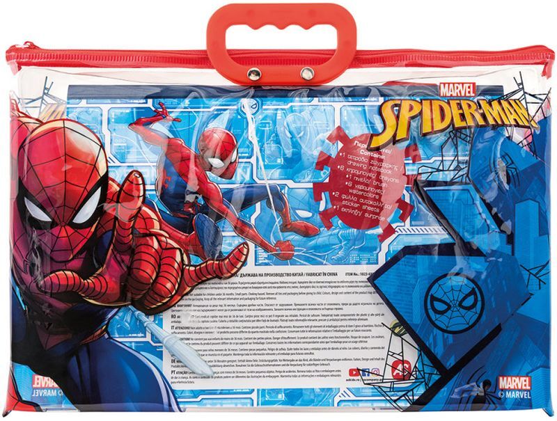 Spiderman Διάφανη Τσάντα Σετ Ζωγραφικής (1023-68003) φωτογραφία