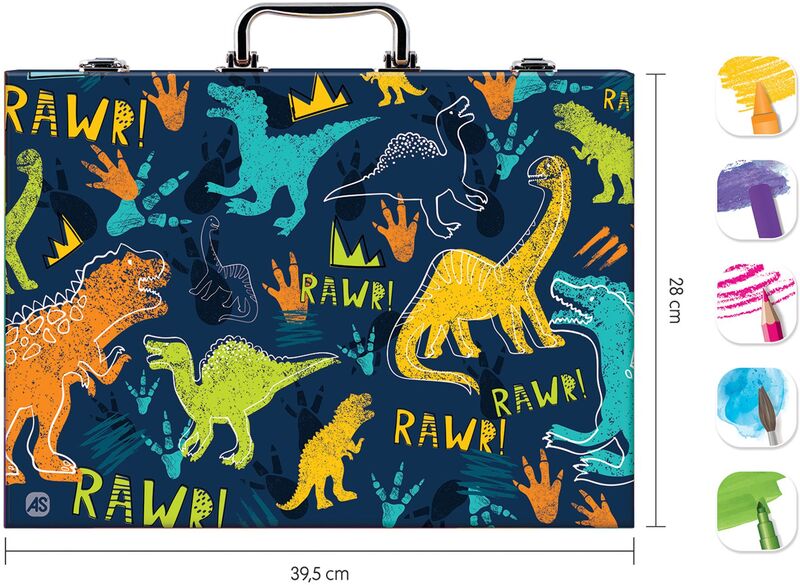 Μαθαίνω Και Δημιουργώ Εργαστήριο Ζωγραφικής Deluxe 100Τμχ Δεινόσαυρος (1038-82059) φωτογραφία