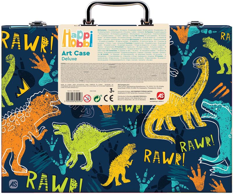 Μαθαίνω Και Δημιουργώ Εργαστήριο Ζωγραφικής Deluxe 100Τμχ Δεινόσαυρος (1038-82059) φωτογραφία