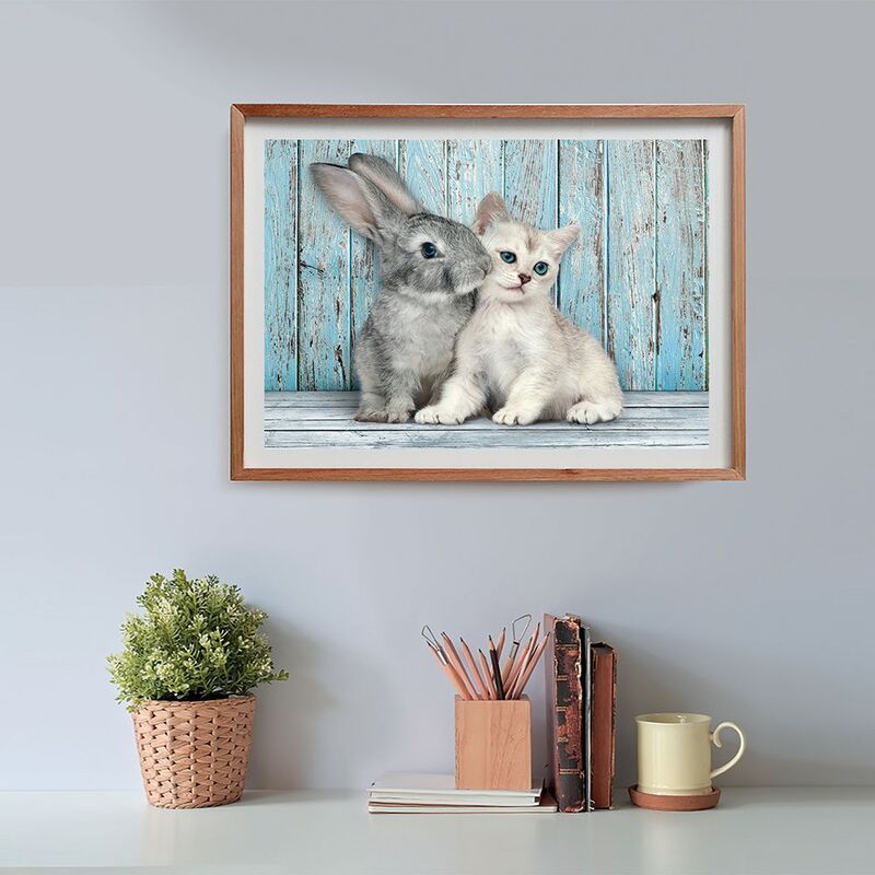 Clementoni Παζλ 500 H.Q. Cat & Bunny (1220-35539) - φωτογραφία 4