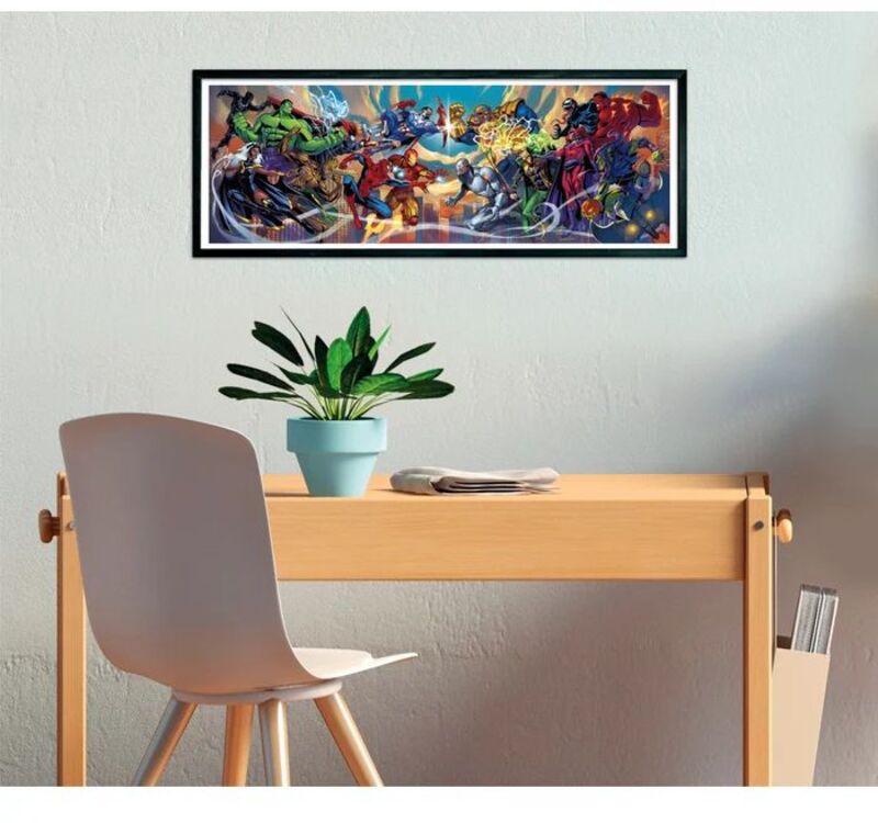 Clementoni Παζλ 1000 H.Q.Panorama-Marvel Heroes vs Villains (1220-37056) - φωτογραφία 3