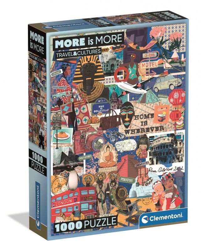 Clementoni Παζλ 1000 More Is More-Travel & Cultures (1260-37072)