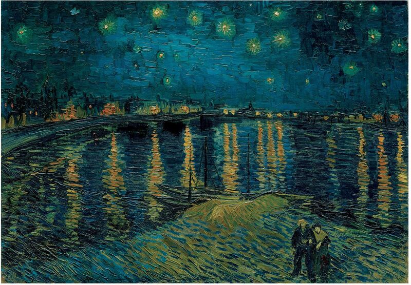 Clementoni Παζλ 1000 Museum Van Gogh:Starry Night Over Rhone (1260-37095) - φωτογραφία 2