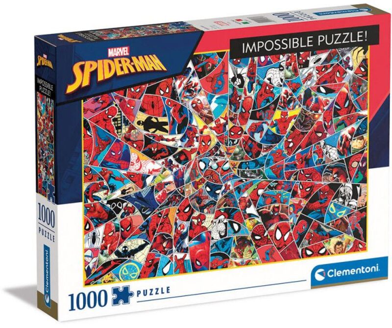 Clementoni Παζλ 1000 Impossible Spider-Man (1260-39657)
