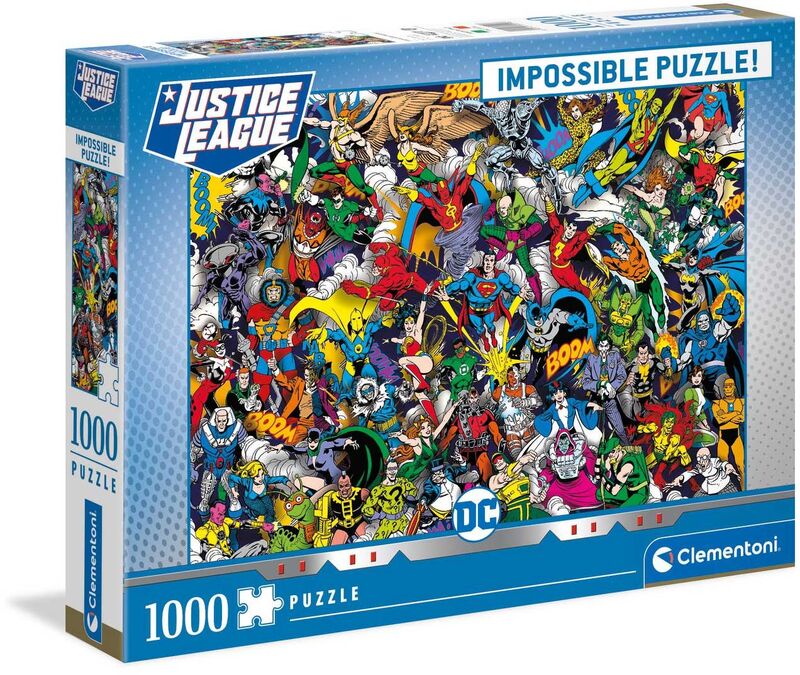 Clementoni Παζλ 1000 Impossible DC Justice League (1260-39863)