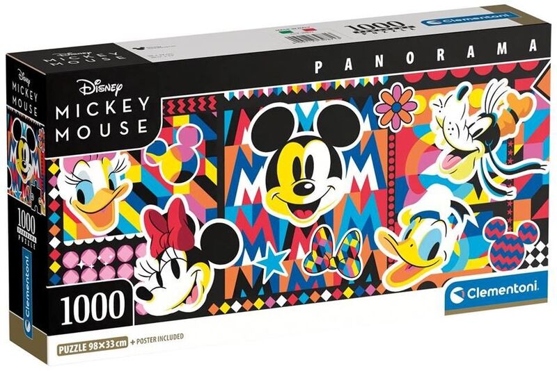 Clementoni Παζλ 1000 Η.Q. Panorama Disney Classics (1220-39871)