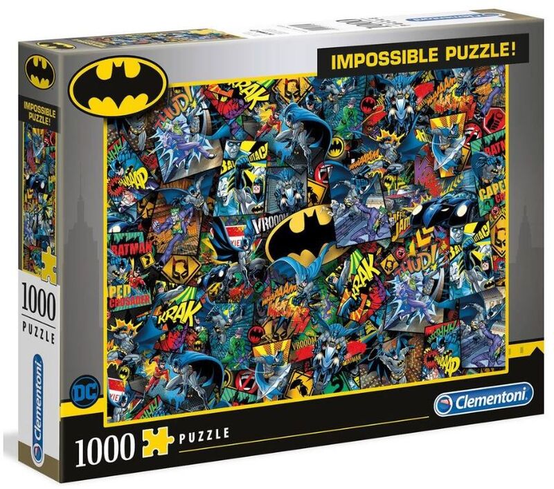 Clementoni Παζλ 1000 Impossible Batman (1260-39906)