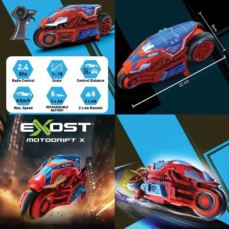 Exost Μηχανή Τηλεκατευθυνόμενη Motodrift X (7530-20288) φωτογραφία