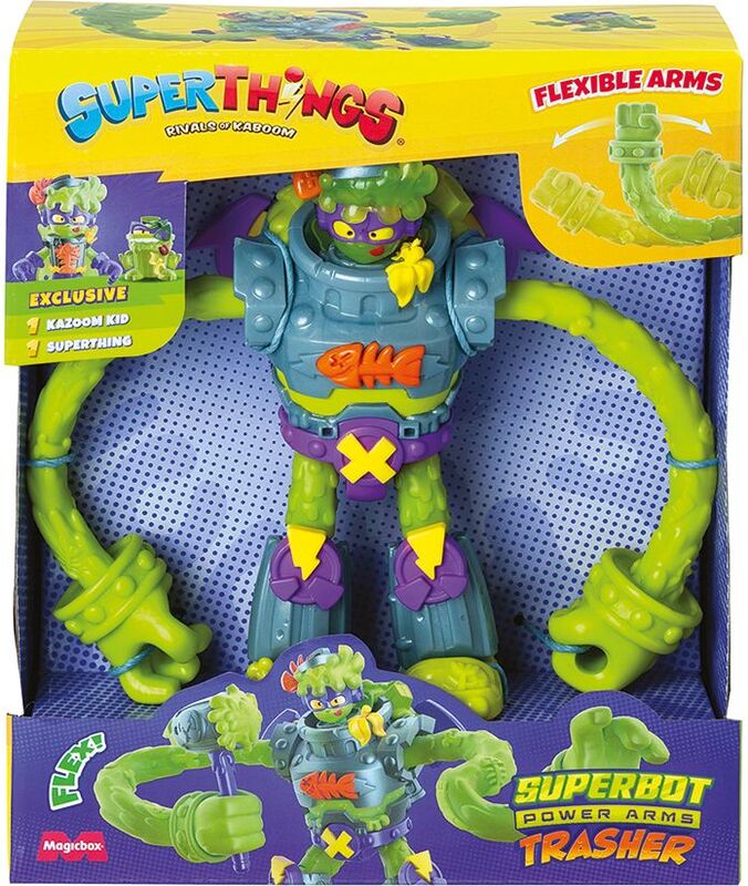 Superzings Superbot Power Arms Με Φιγούρες Trasher (1013-62121) φωτογραφία