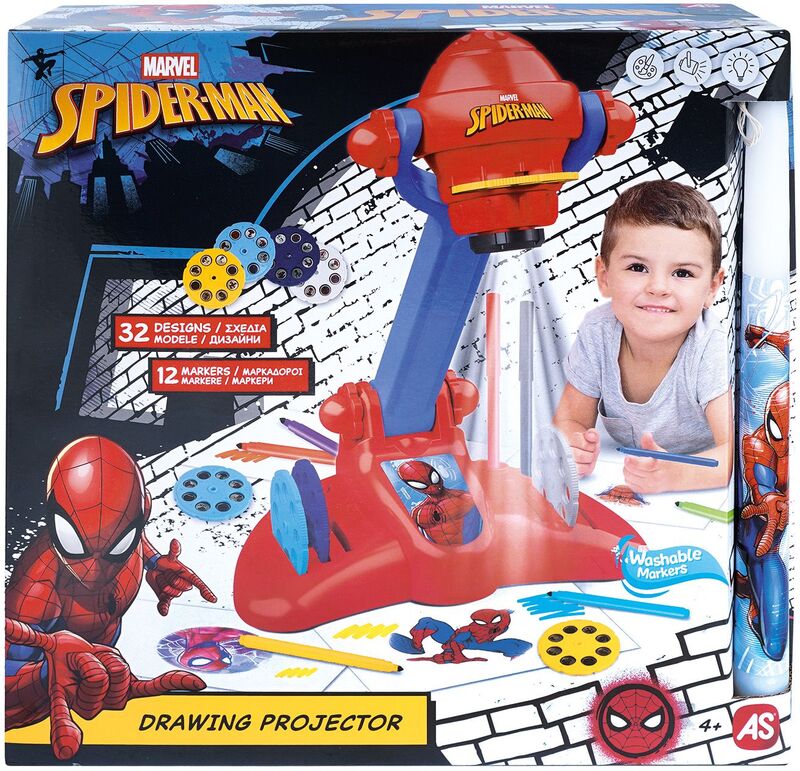 Λαμπάδα Προτζέκτορας Ζωγραφικής Spiderman (1500-54006)