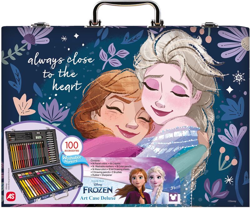Frozen Κασετίνα Ζωγραφικής Deluxe 100 Αξεσουάρ (1038-82054)
