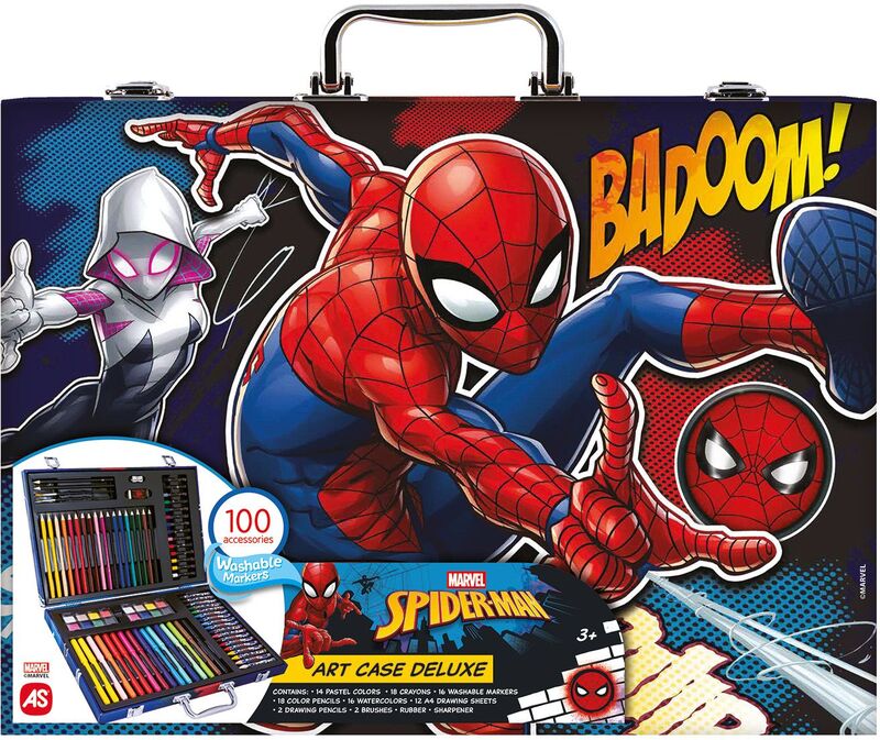 Spiderman Κασετίνα Ζωγραφικής Deluxe 100 Αξεσουάρ (1038-82065)