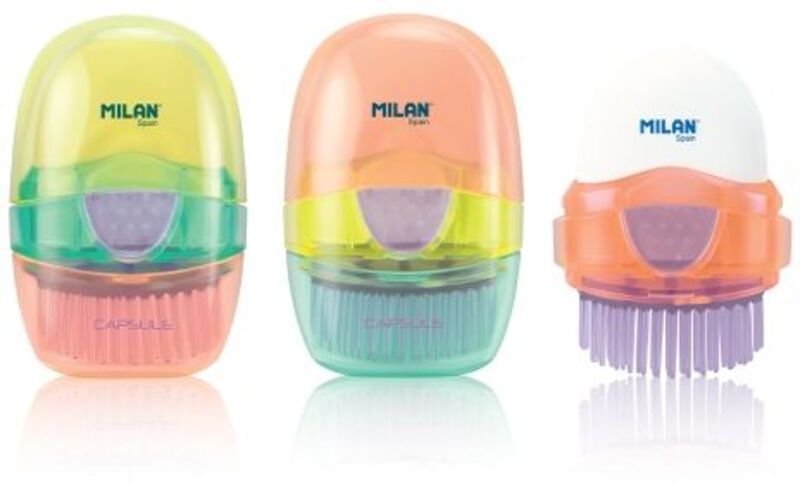 Milan Γόμα Capsule Με Βουρτσάκι-3 Σχέδια-1Τμχ(4900116LK2)